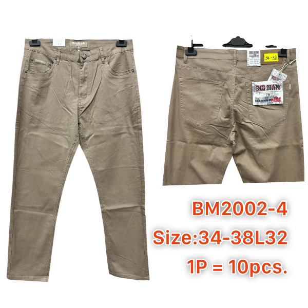 Spodnie męskie jeans Roz 34-38, 1 Kolor .Paczka 10 szt